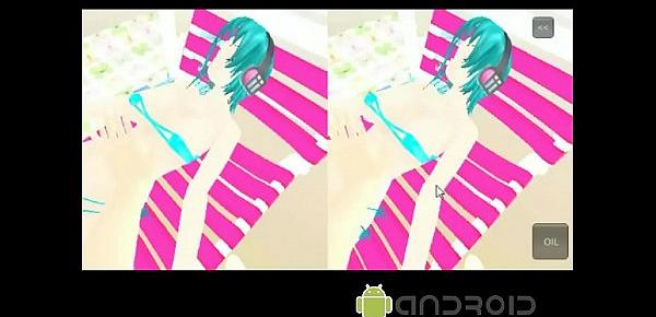  MMD ANDROID GAME miki kiss VR